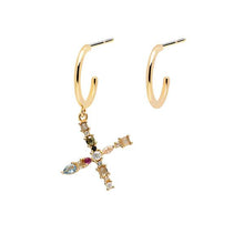 Load image into Gallery viewer, Letter X earrings