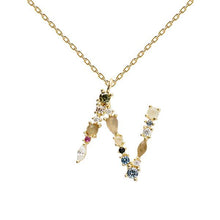 Load image into Gallery viewer, Letter N necklace