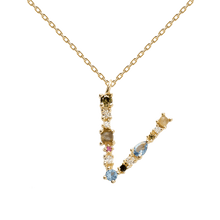 Load image into Gallery viewer, Letters Gold Necklaces