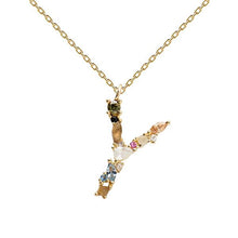 Load image into Gallery viewer, Letter Y necklace