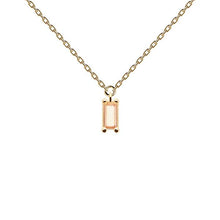 Load image into Gallery viewer, Peach Asana Gold Necklace