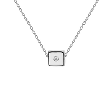 Load image into Gallery viewer, Dice Silver Necklace
