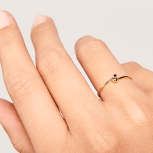Load image into Gallery viewer, Black Essentia Gold Ring

