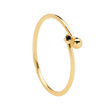 Load image into Gallery viewer, Black Essentia Gold Ring
