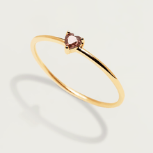 Load image into Gallery viewer, Lavender Heart Ring Gold
