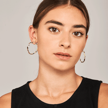 Load image into Gallery viewer, Akari gold earrings
