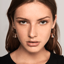 Load image into Gallery viewer, Enya gold earrings
