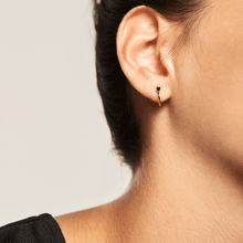 Load image into Gallery viewer, Black Kita Gold Earrings
