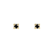 Load image into Gallery viewer, Black Essentia Gold Earrings
