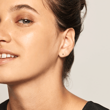 Load image into Gallery viewer, Black Essentia Gold Earrings
