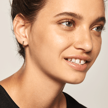 Load image into Gallery viewer, Black Bird Gold Earrings
