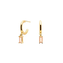 Load image into Gallery viewer, Peach Alia Gold Earrings
