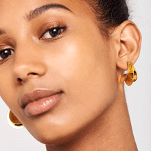 Load image into Gallery viewer, Eclipse Gold Earrings
