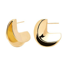 Load image into Gallery viewer, Eclipse Gold Earrings
