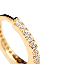 Load image into Gallery viewer, White Mini Hoops Gold
