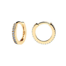 Load image into Gallery viewer, Celeste Mini Hoops Gold
