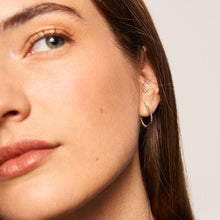 Load image into Gallery viewer, Celeste Medium Hoops Gold
