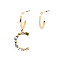 Load image into Gallery viewer, Letter C earrings
