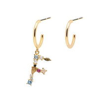 Load image into Gallery viewer, Letter F earrings
