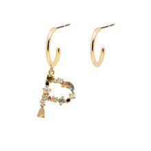 Load image into Gallery viewer, Letter P earrings
