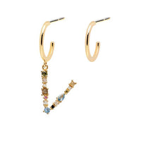 Load image into Gallery viewer, Letter V earrings
