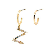 Load image into Gallery viewer, Letter Z earrings
