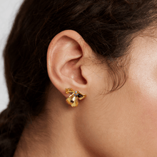 Load image into Gallery viewer, Fleur Gold Earrings
