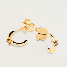 Load image into Gallery viewer, Lavender Solitary Earrings Gold
