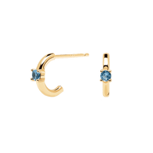 Load image into Gallery viewer, Celeste Solitary Earrings Gold
