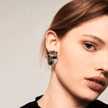 Load image into Gallery viewer, Gravity silver earrings
