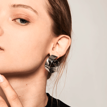 Load image into Gallery viewer, Gravity silver earrings

