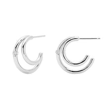 Load image into Gallery viewer, Solstice Silver Earrings

