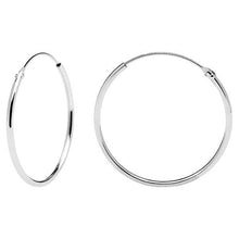 Load image into Gallery viewer, Large Hoops Silver
