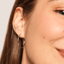 Load image into Gallery viewer, Large Hoops Silver
