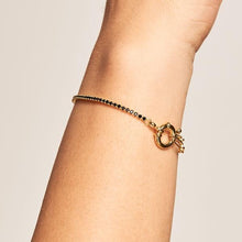 Load image into Gallery viewer, Black Mirage gold bracelet
