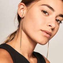 Load image into Gallery viewer, Black Sasha gold earrings
