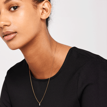 Load image into Gallery viewer, Purple Asana Gold Necklace
