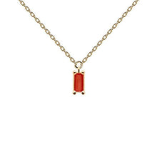 Load image into Gallery viewer, Cherry Asana Gold Necklace
