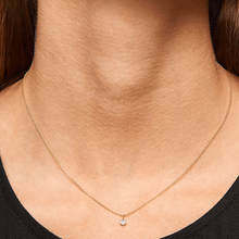 Load image into Gallery viewer, White Solitary Necklace Gold
