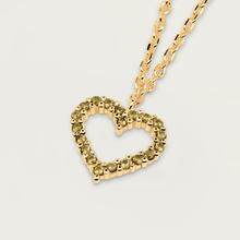 Load image into Gallery viewer, Olive Heart Necklace Gold
