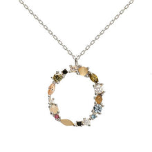 Load image into Gallery viewer, Letter O silver necklace
