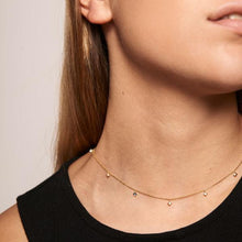 Load image into Gallery viewer, Navy Gold Necklace
