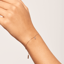 Load image into Gallery viewer, Purple Asana gold Bracelet
