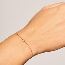 Load image into Gallery viewer, Champagne Solitary Bracelet Gold
