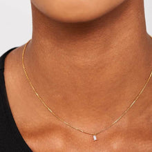 Load image into Gallery viewer, Purple Asana Gold Necklace
